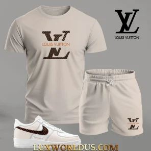 LOUIS VUITTON T-Shirt & Short Match AF1 Sneaker LUX-TX+STK+F40-0OLOZULDM