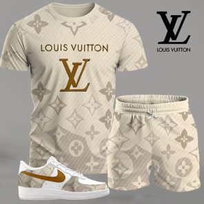 LOUIS VUITTON T-Shirt & Short Match AF1 Sneaker LUX-TX+STK+F40-0QSBLYHRO