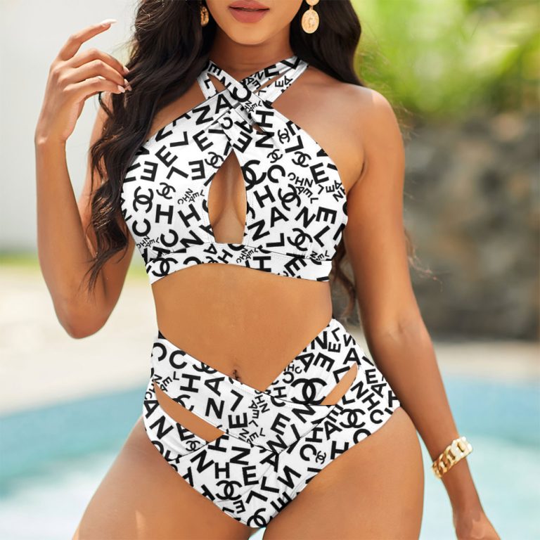 Luxury BM Two Pieces Bikinis Set Hollow Out Push Up Swimsuit DRG0018057415