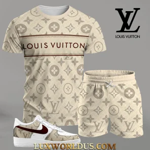 LOUIS VUITTON T-Shirt & Short Match AF1 Sneaker LUX-TX+STK+F40-074ROMNOI